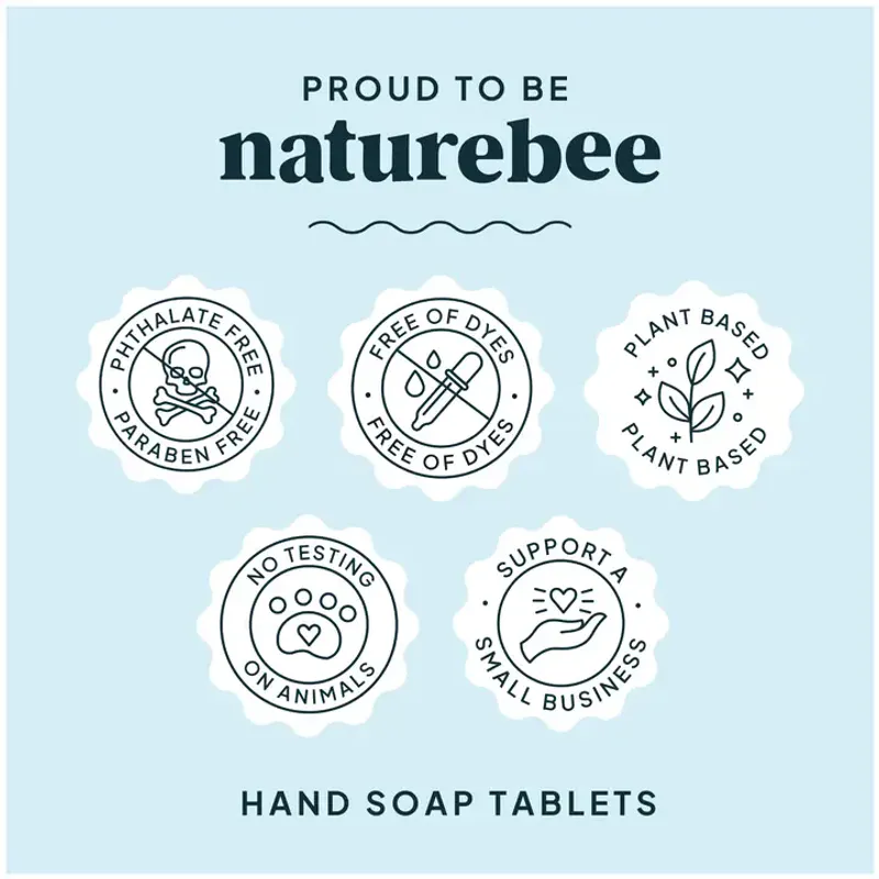 Foaming Hand Soap Refill Tablet, Warm Coconut / Nature Bee