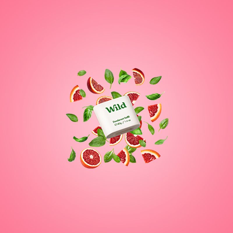 REFILL deodorant, Lemon Basil & Blood Orange / Wild