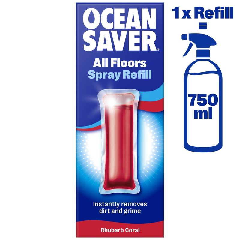 Gulvrengjøring, Rabarbra, Ecodrops refill / Ocean Saver