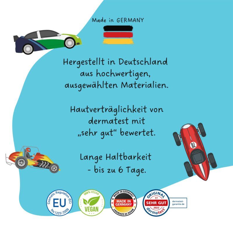 Biler - midlertidig tatovering / Papierdachen