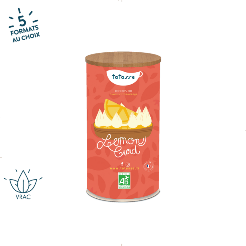 Organic Rooibos Lemon Orange Flavor - Lemon Curd 100g / Tatasse