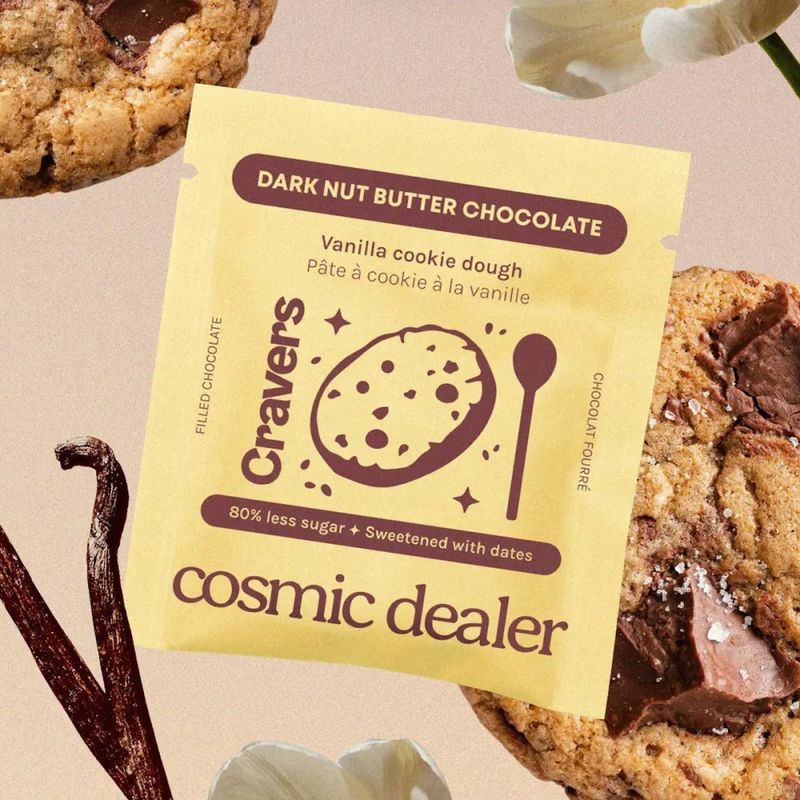 4x20g Nut Butter Chocolate: VANILLA COOKIE DOUGH / Cosmic Dealer