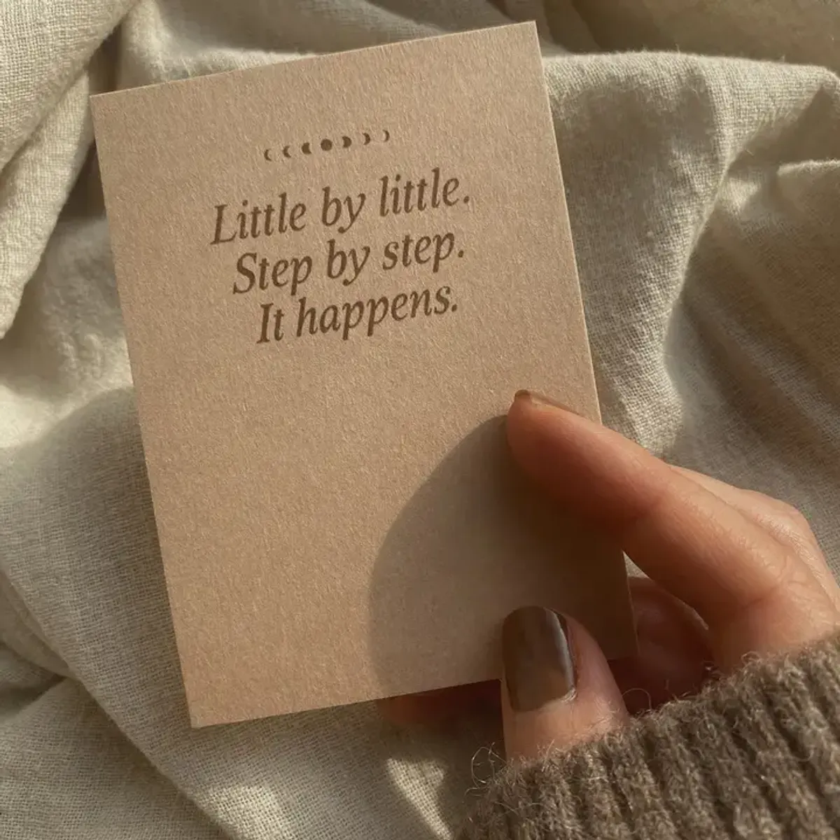 Little By Little - Mini Card / Anna Cosma
