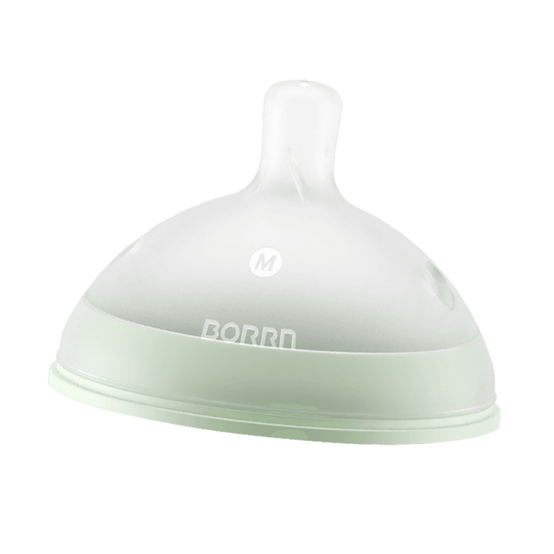 Tåteflaske i silikon 240ml, GRØNN / BORRN