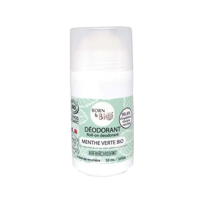 Roll-on deodorant, Green Mint 50ml / Born to Bio