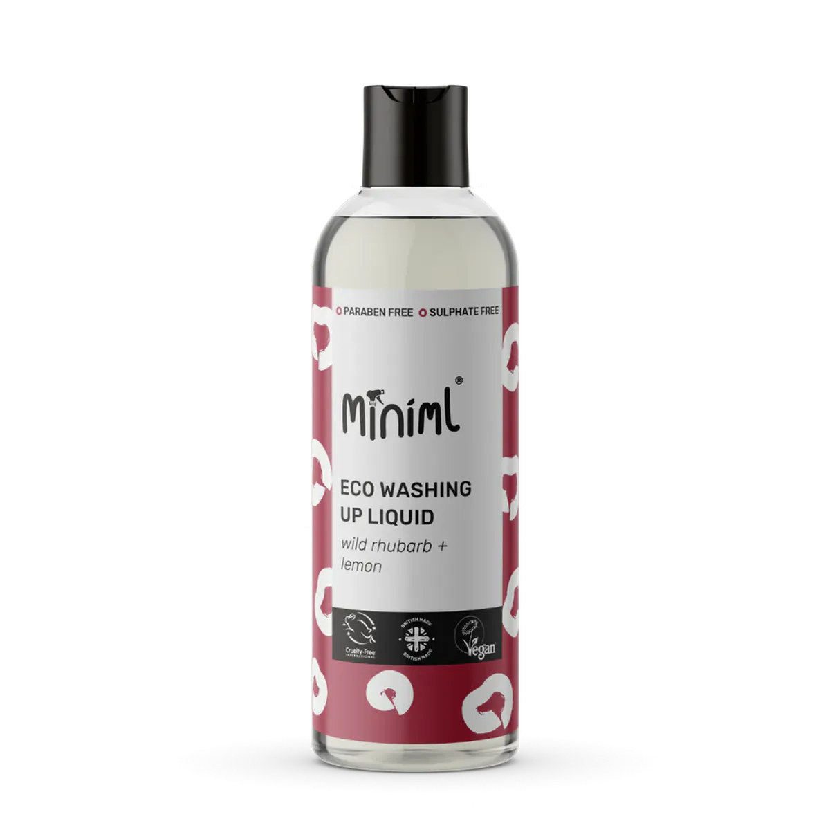 500ml Washing Up Liquid - Wild Rhubarb + Lemon / Miniml