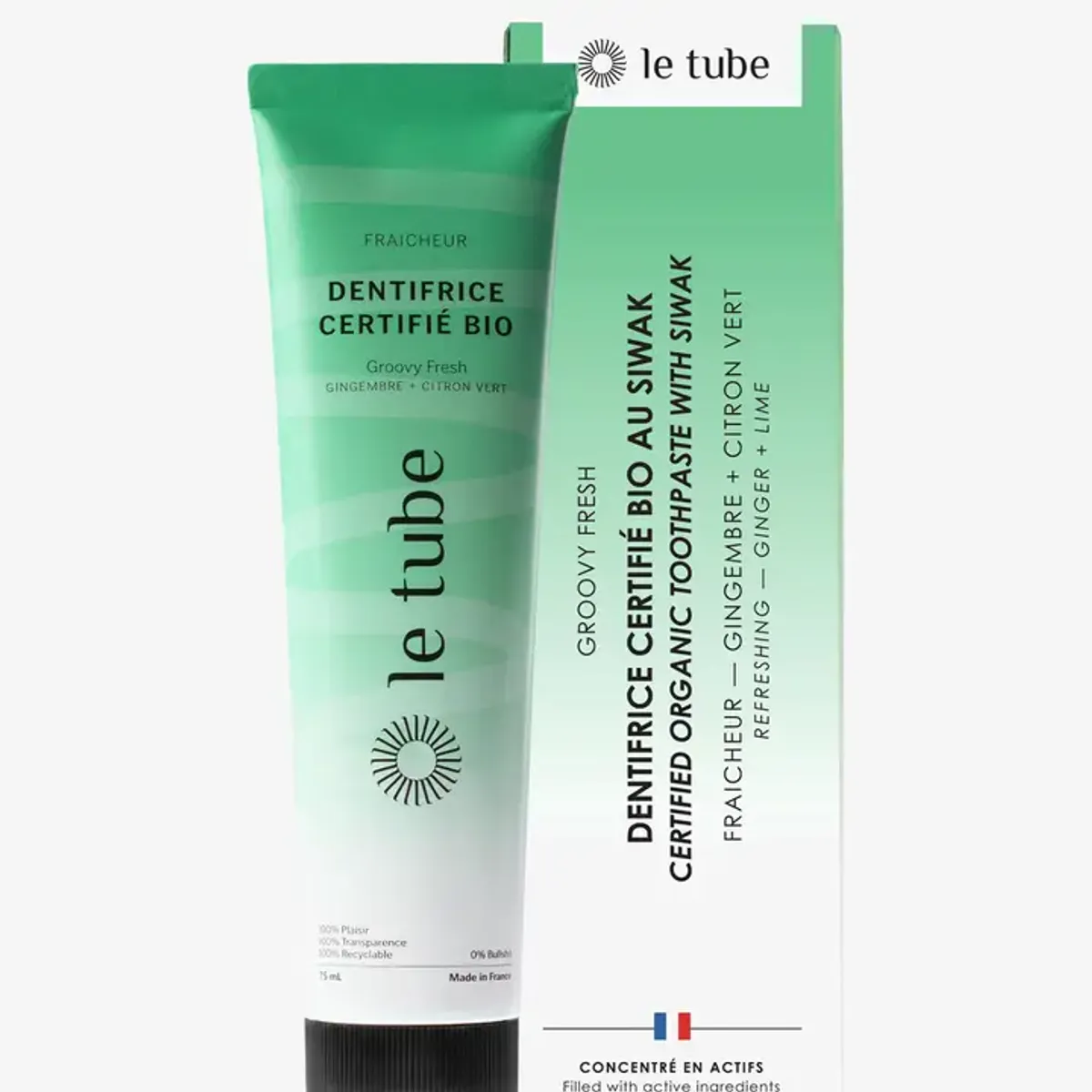 Groovy Fresh - frisk tannkrem 75ml / Le Tube 