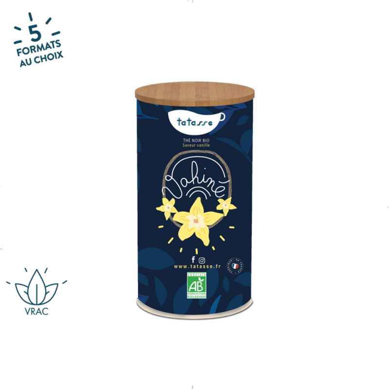 Organic Black Tea Vanilla Flavor - Vahiné 100g / Tatasse