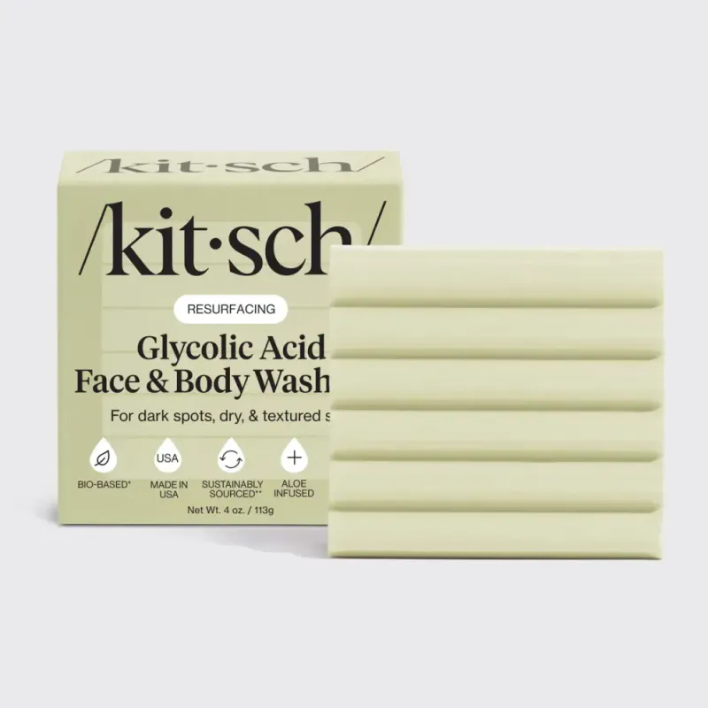 Glycolic Acid Face and Body Wash - Resurfacing 113g / Kitsch