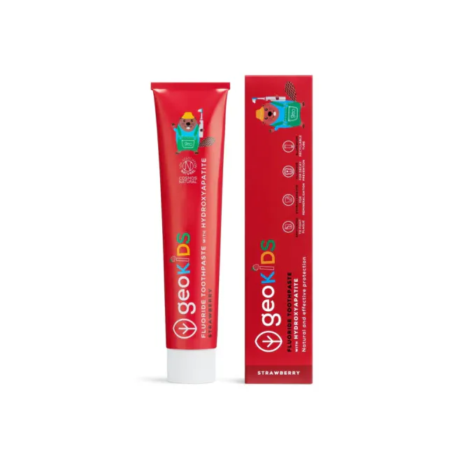 Hovedbilde Kids Hydroxyapatite Toothpaste, Strawberry 75g / Georganics