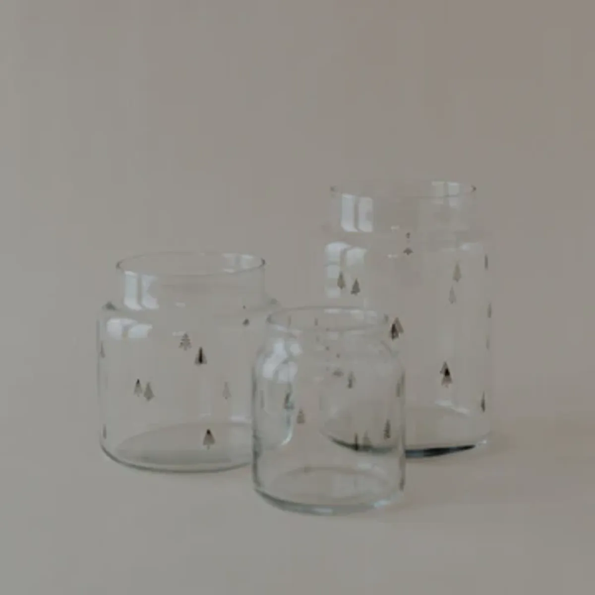 Glass Vase Black Fir - Medium / Eulenschnitt