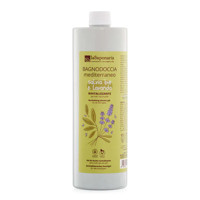 Hovedbilde 1000ml Mediterranean Organic Shower Gel / La Saponaria