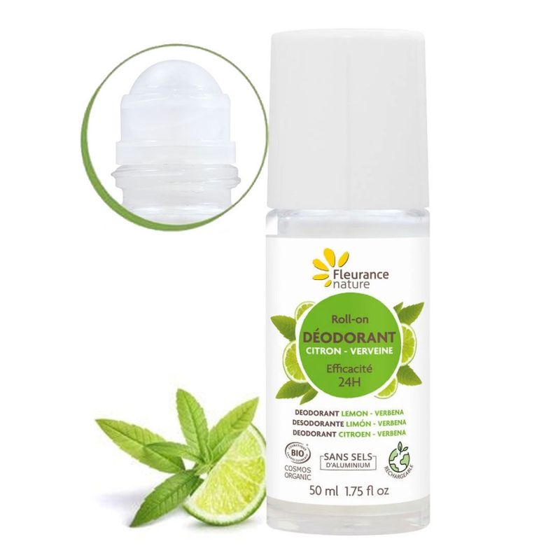 REFILL - Organic Deodorant, Lemon Verbena 100ml / Fleurance