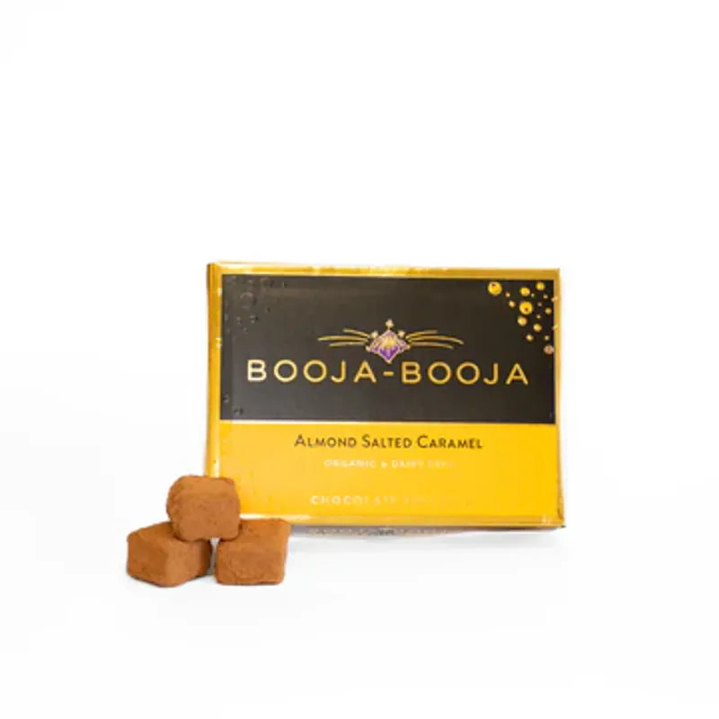 Veganske trøfler, Almond Salted Caramel 92g / Booja Booja  
