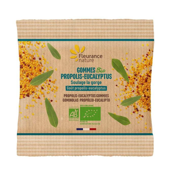 Hovedbilde Propolis- og Eukalyptuspastiller refill 35g, økologisk, Fleurance nature