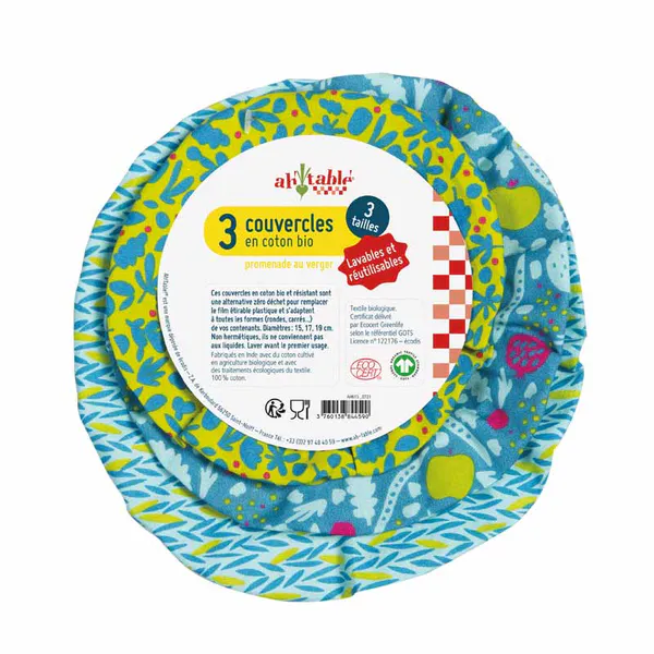 Hovedbilde 3-pk bolletrekk PLANTS - økologisk bomull / Ahtablé