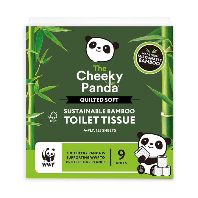 Hovedbilde 9 ruller toalettpapir i bambus - QUILTED SOFT / The Cheeky Panda