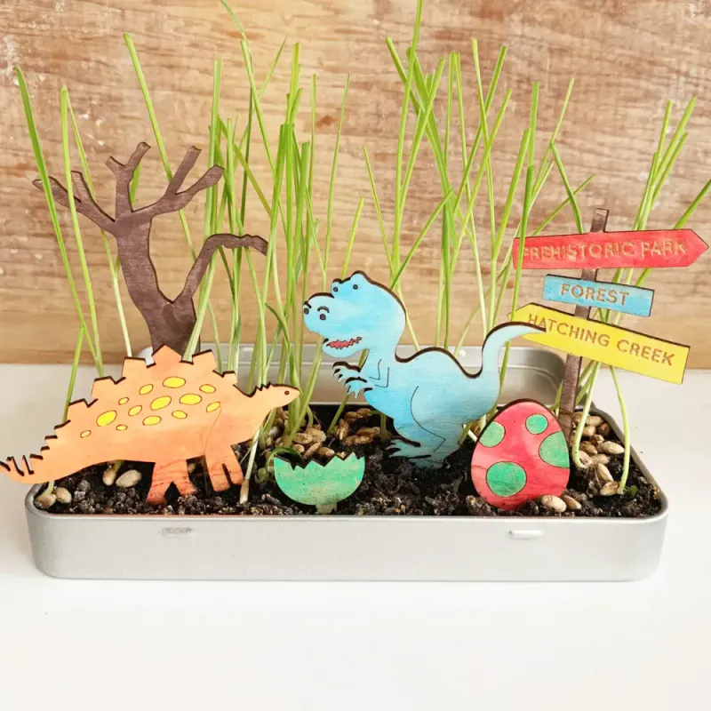 Make Your Own Dinosaur Garden / Cotton Twist