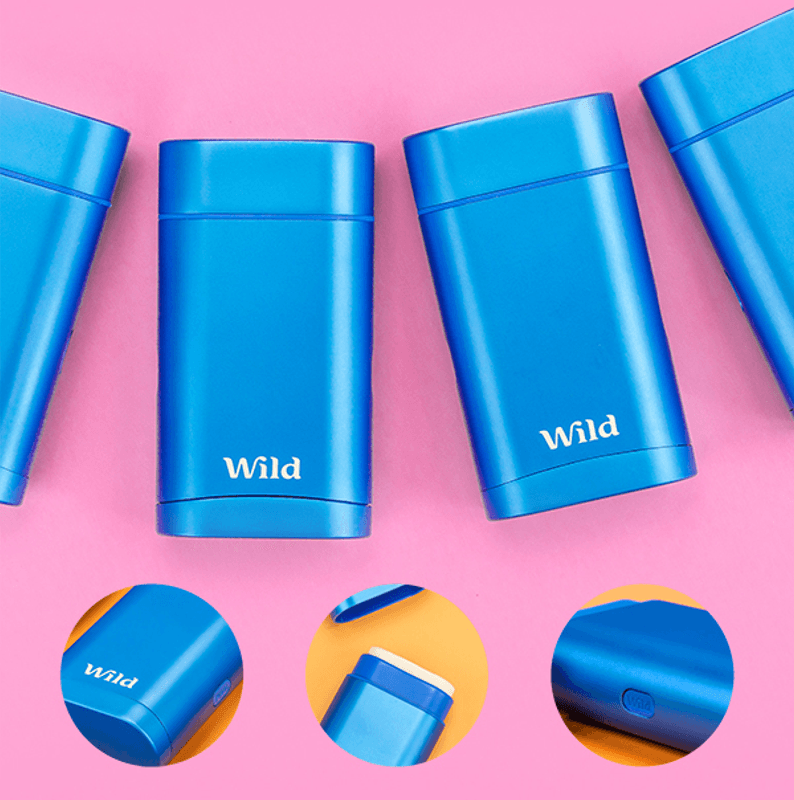 Deodorant med etui, Mint & Aloe Vera / Wild