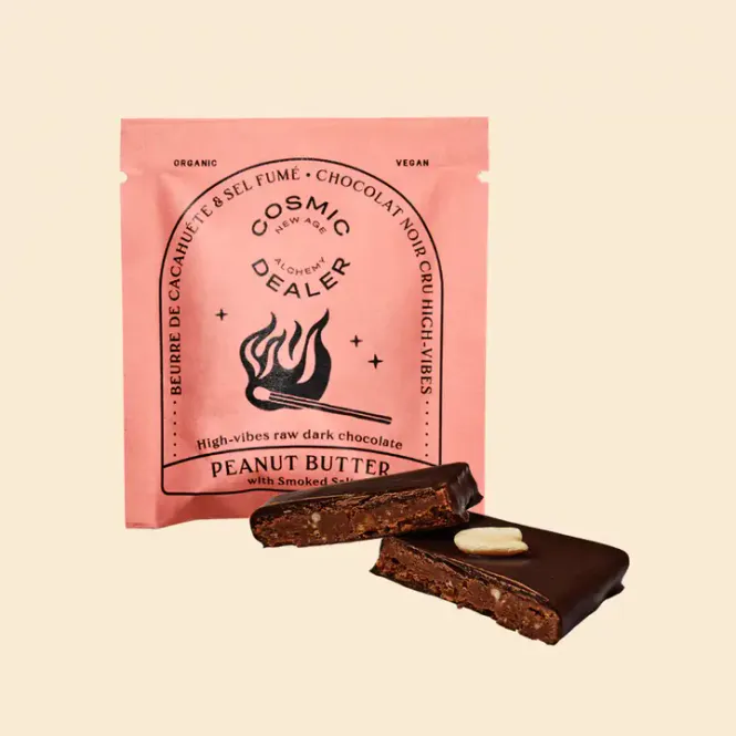 Hovedbilde Nut Butter Chocolate: PEANUT BUTTER & SMOKED SALT 20g / Cosmic D