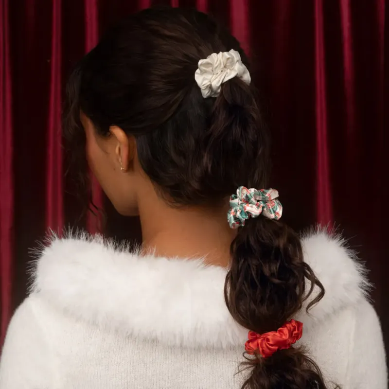 Julescrunchies i  sateng 7 stk, KITSCH
