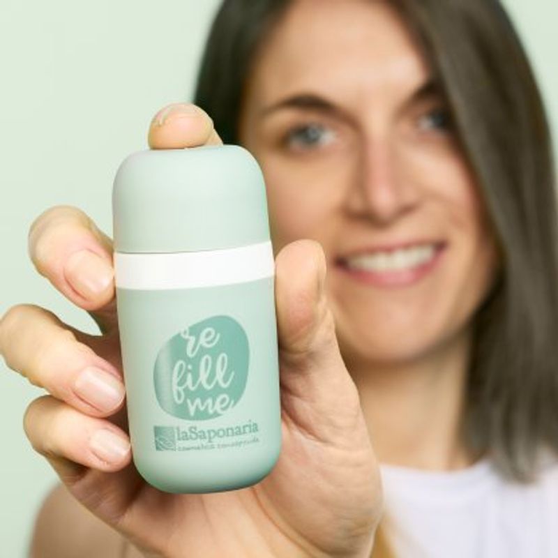 Etui til flytende refill deodorant / La Saponaria