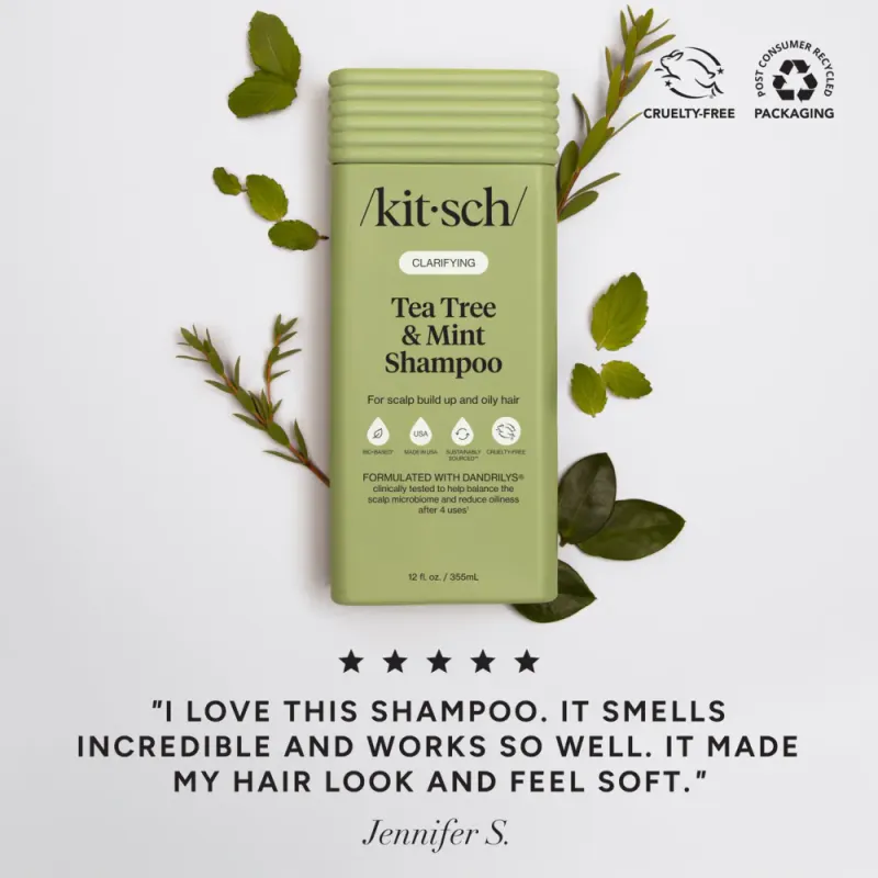 Clarifying Tea Tree & Mint Shampoo 355ml / Kitsch