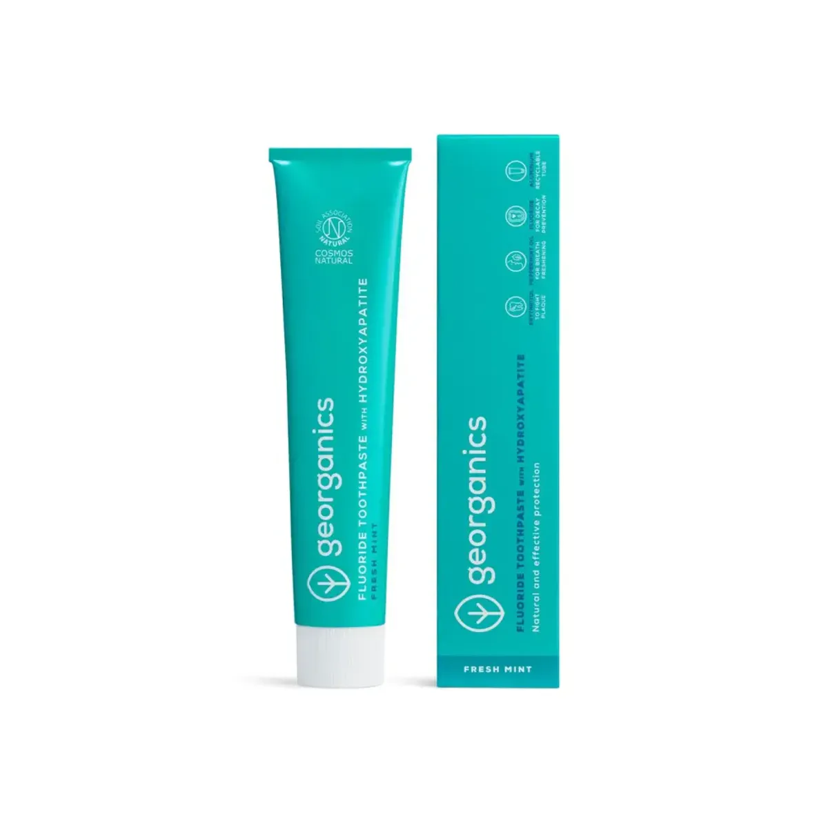 Fluoride Hydroxyapatite Toothpaste, Fresh Mint 75g / Georganics