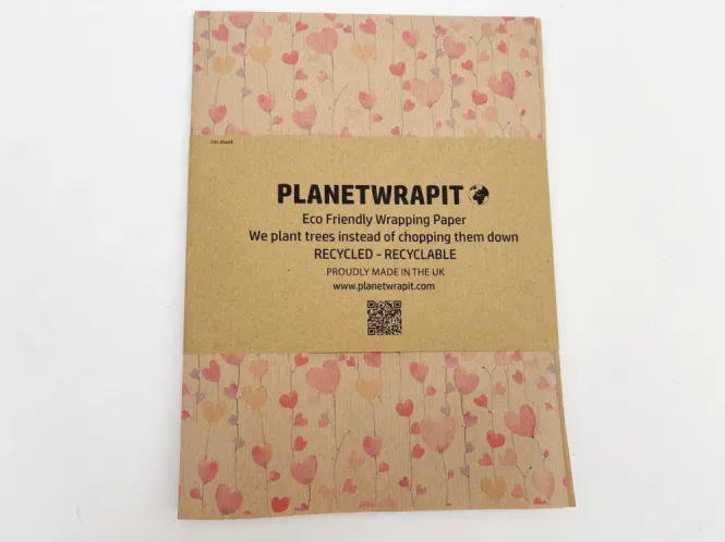 Hovedbilde Heart Vine - miljøvennlig gavepapir / PlanetWrapIt