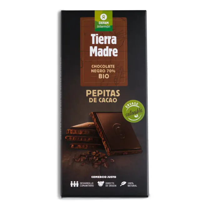 Hovedbilde 70% Organic Dark Chocolate with Chocolate Chips 100g / Tierra Madre
