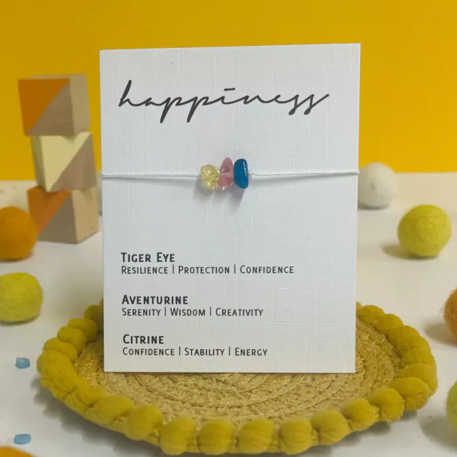 Hovedbilde Krystallarmbånd, Happiness / by Molly&Izzie