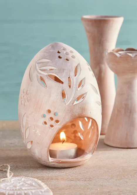 Hovedbilde Telysholder i terrakotta / Namaste Fair Trade