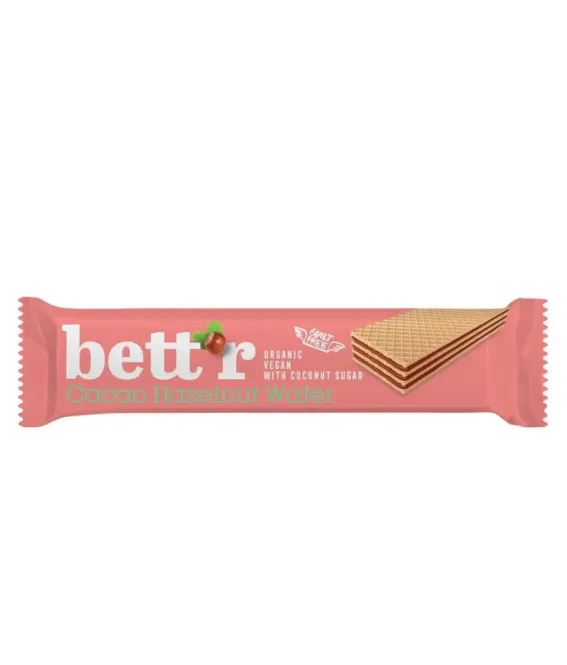 Hovedbilde Cocoa Hazelnut Wafer - økologisk & vegansk 30g / Bett´r