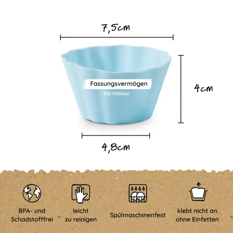 24 stk muffinsformer i silikon, fargemiks / Backefix
