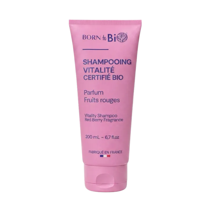 Coco-Raspberry Shampoo, Vitality 200ml / Born to Bio