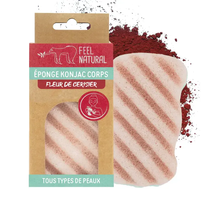 Konjac svamp til kropp, Cherry Blossom / Feel Natural 