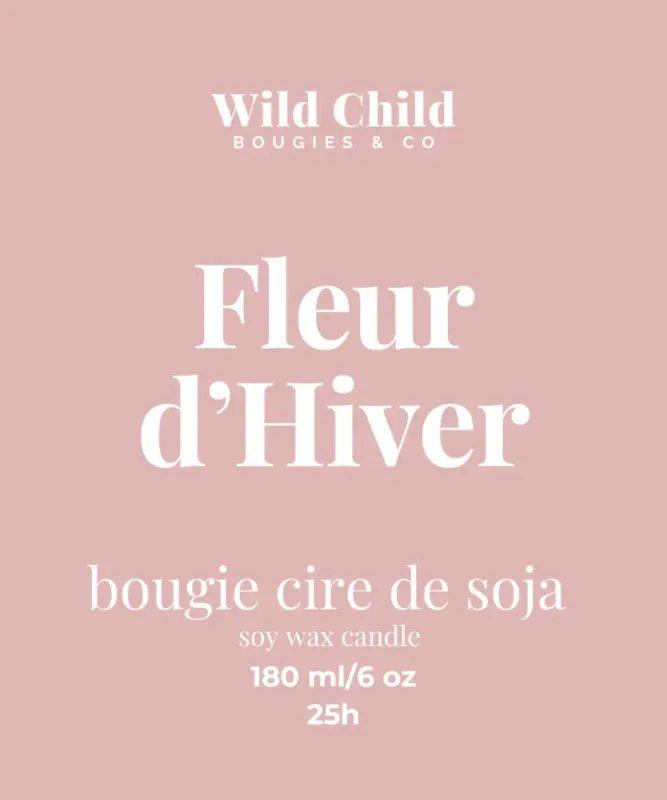 Winter Flower Duftlys 25t,  WILD CHILD Bougies & Co