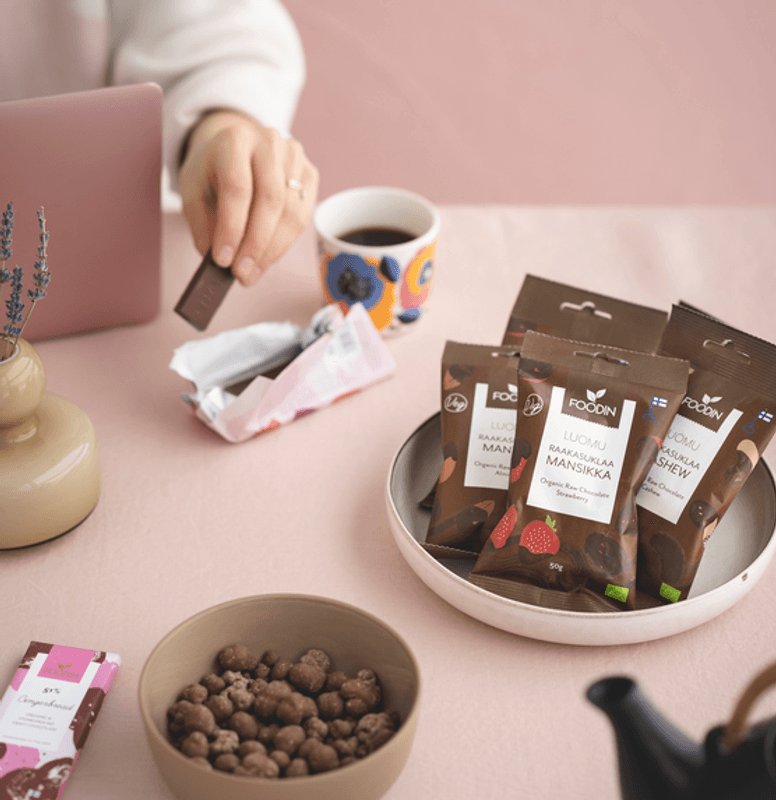 Raw Chocolate Banana 70g, økologisk / FOODIN