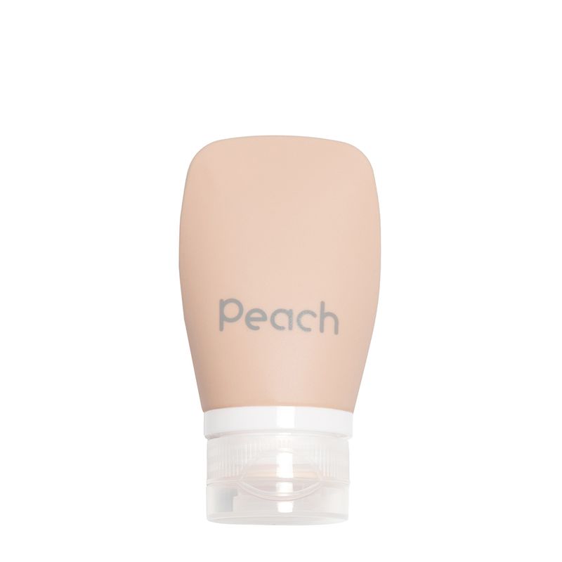 60 ml klemmeflaske i silikon, Peach / Peach