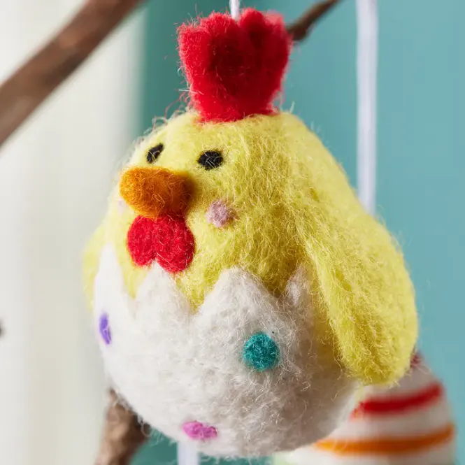 Hovedbilde Fair Trade påskeegg i ull, Kylling / Namaste Fair Trade