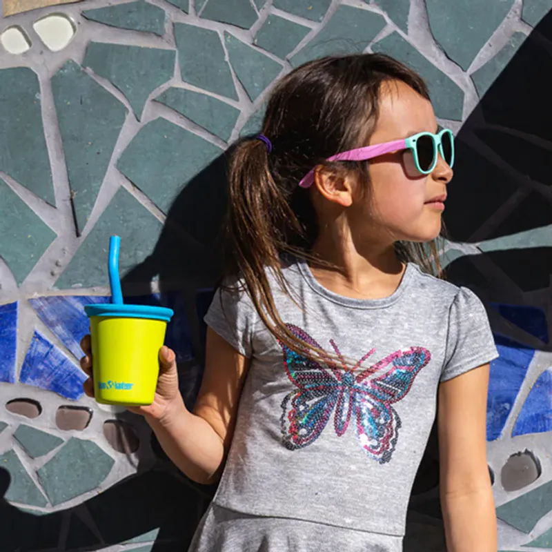 Kid Cup Straw Lid 296 ml, Crocus Petal / Klean Kan