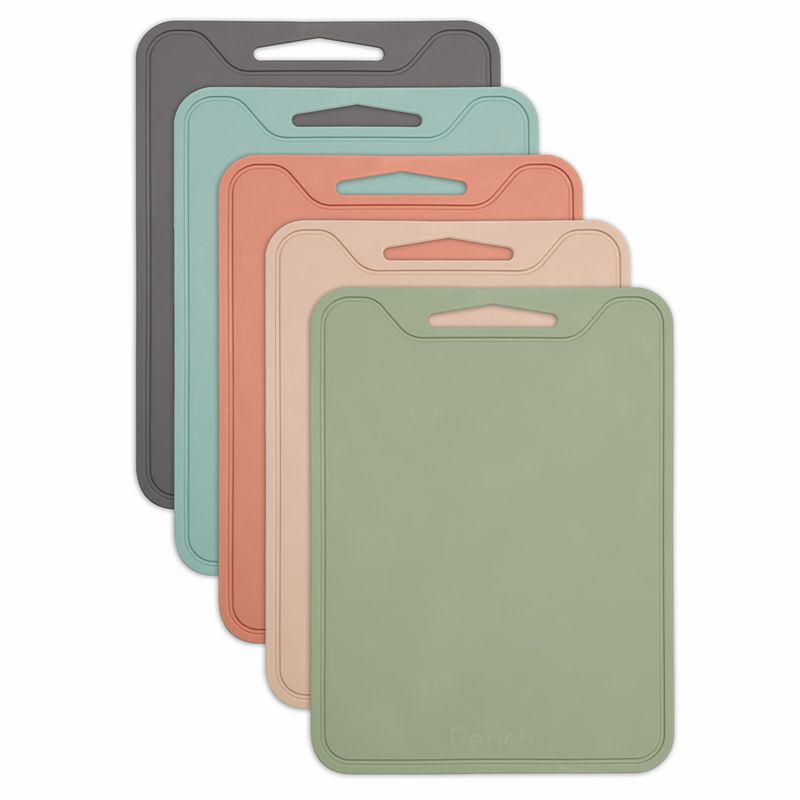 Skjærebrett i silikon, Desert Sage / Peach