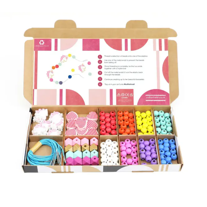 Hovedbilde Unicorn & Heart Bracelet Making Kit / Cotton Twist