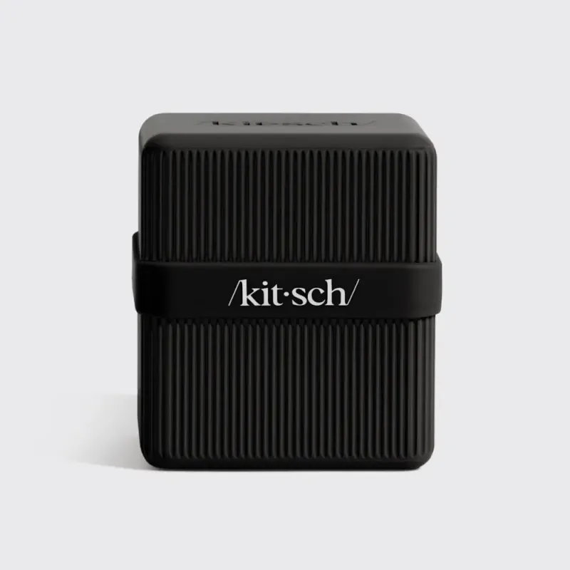 Såpeetui: 2-Compartment Travel Case, Black / Kitsch