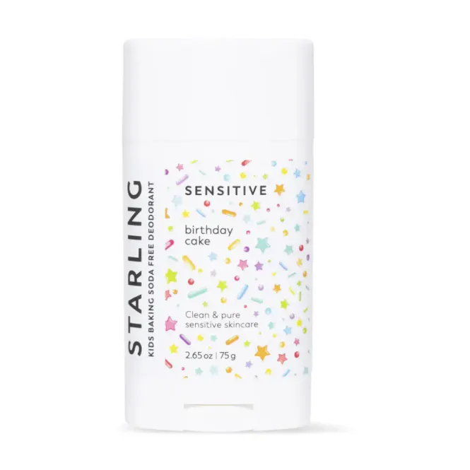 Hovedbilde  Birthday Cake SENSITIVE- aluminiumfri deodorant til barn og ungdom 75g / Starling Skincare