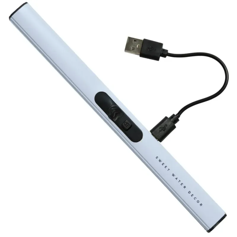 Oppladbar elektrisk lighter med USB, Lyseblå / Sweet Water Decor