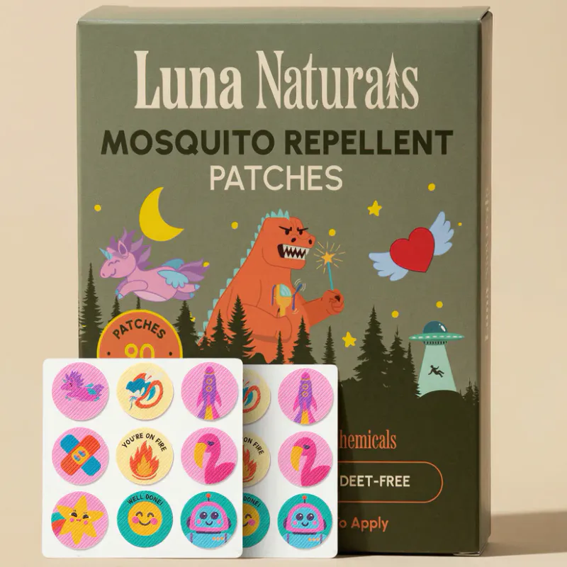 Kids Mosquito Repellent Patches - 90 stk / Luna Naturals