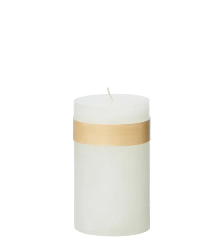 Timber® Candles Kubbelys Snow White, 8 x 15 cm / Vance Kitira