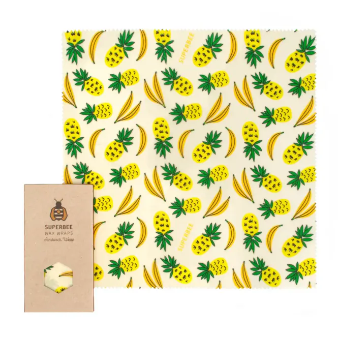Hovedbilde Beeswax Sandwich Wrap, Banana & Pineapple / SuperBee