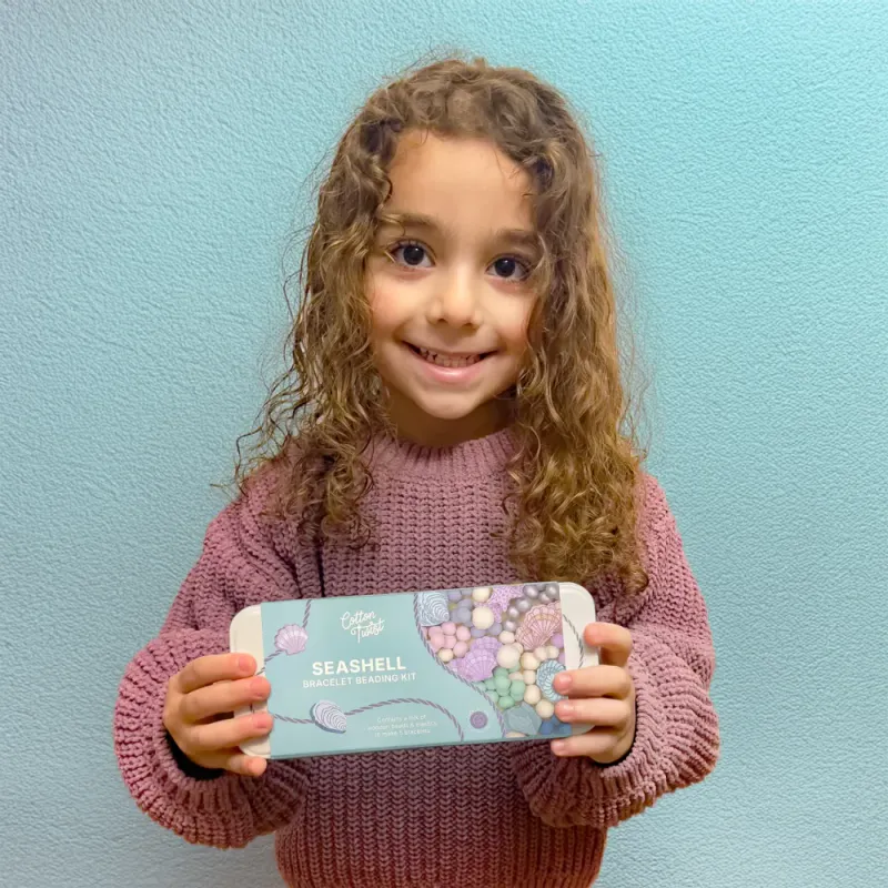 Seashell Bracelet Bead Kit / Cotton Twist